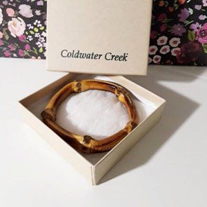 🛒3 for $15 Sale!! ~COLDWATER CREEK~ Women's Bracelet Burnt Honey Brown Bangle